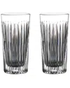 Waterford Gin Journeys Aras Crystal-glass Hiball Tumblers Set Of Two