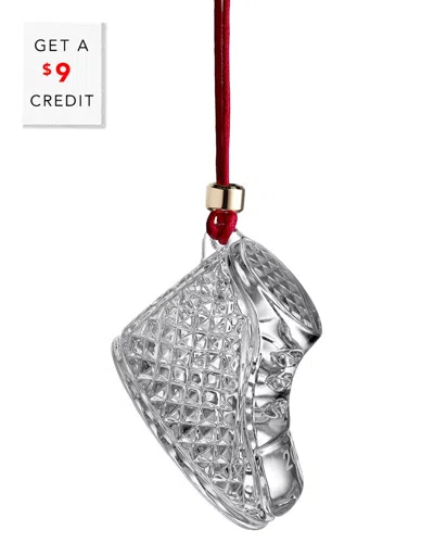 Waterford Baby's First Boot Ornament 2024 With $9 Credit In Clear