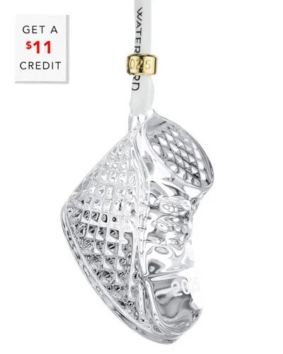 Waterford Baby's First Boot Ornament 2025 With $11 Credit In Gray