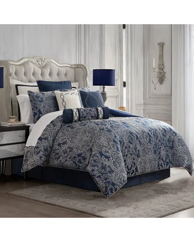 Waterford Blarney 4pc Comforter Set In Blue