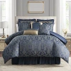 Waterford Brennigan 6-piece Comforter Set, Queen In Navy