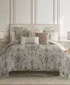 Waterford Brosna 4pc Comforter Set In Gray
