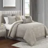 Waterford Carrick 6 Piece Comforter Set, King In Gray