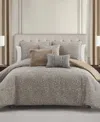 Waterford Carrick Soft 3-pc. Comforter Set, Queen In Gray