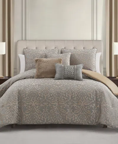 Waterford Carrick Soft 3-pc. Comforter Set, Queen In Gray