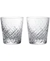 Waterford Celebrations Crystal Glass Tumblers Set Of Two In Transparent