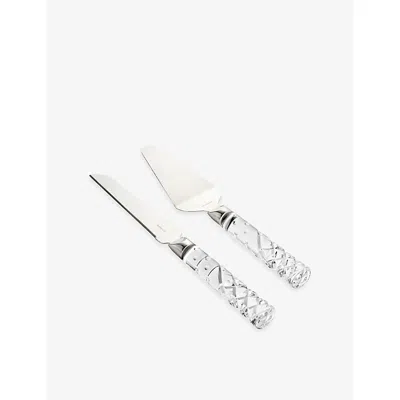 WATERFORD CELEBRATIONS CAKE AND KNIFE CRYSTAL SERVER