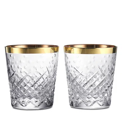 Waterford Celebrations Gilded Crystal Tumbler, Set Of 2