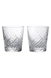 Waterford Celebrations Crystal Glass Tumblers Set Of Two In Transparent