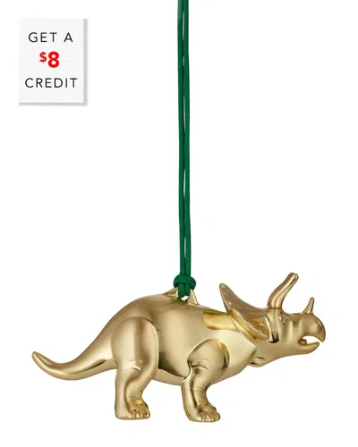 Waterford Christmas Triceratops Golden Ornament With $8 Credit
