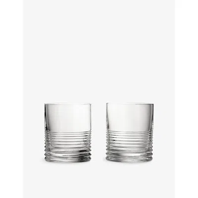 Waterford Circon Set Of Two Crystal Tumblers In Transparent