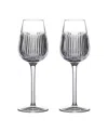 Waterford Connoisseur Aras Crystal Cognac Glasses Set Of Two In Clear