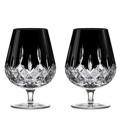 Waterford Connoisseur Lismore 2 Piece Brandy Balloon Set, 17 oz In Black