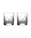 Waterford Connoisseur Olann Double Old Fashioned 11.5 Oz, Set Of 2 In Clear
