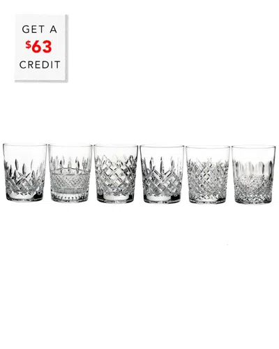 Waterford Connoisseur Set Of 6 Dof Heritage Glasses In Brown
