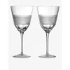 Waterford Copper Coast Crystal White Wine Glasses 370ml Set Of Two