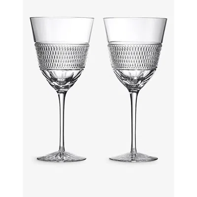 Waterford Copper Coast Crystal White Wine Glasses 370ml Set Of Two