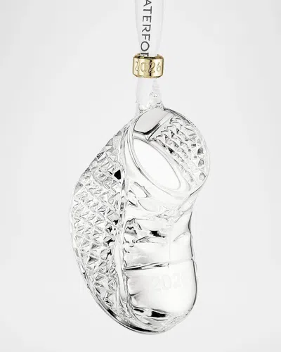 Waterford Crystal 2026 Baby & Apos;s First Boot Christmas Ornament In White