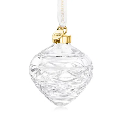 Waterford Crystal 2026 "winter Wonders" Pinecone Ornament In Silver