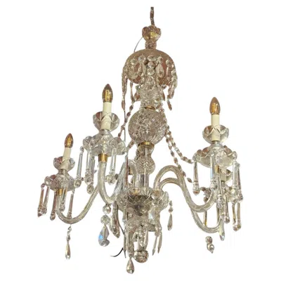 Pre-owned Waterford Crystal A Very Fine Georgian Style Crystal Chandelier In Brown