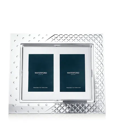 WATERFORD CRYSTAL CELEBRATIONS DOUBLE MOUNT PHOTO FRAME