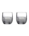 Waterford Crystal Circon Tumblers, Set Of 2 In Transparent
