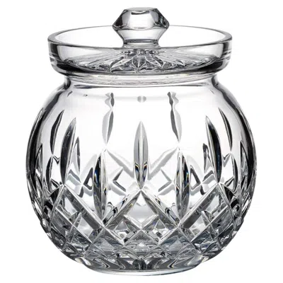 Pre-owned Waterford Crystal Classic Lysmore Rounded Biscuit Barrel, 7 Inches. In Gray