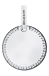 Waterford Crystal Disc Ornament In Transparent