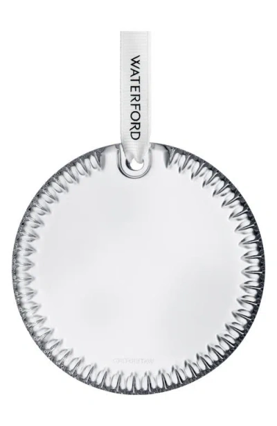 Waterford Crystal Disc Ornament In Transparent