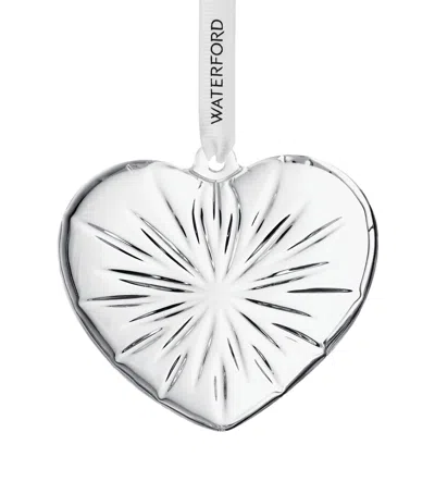 Waterford Crystal Heart Tree Decoration In Transparent