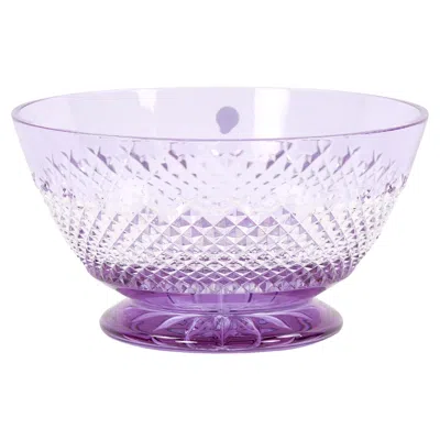 Pre-owned Waterford Crystal Hungarian Light Purple Waterford Cut Crystal Barware Tableware Centerpiece Bowl