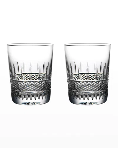 Waterford Crystal Irish Lace Crystal Double Old-fashioned Glasses, Set Of 2 In Blue