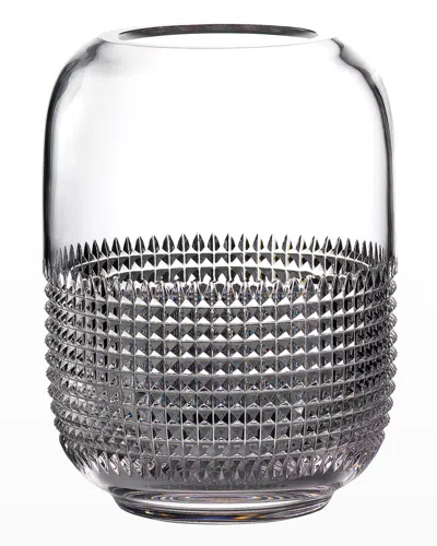 Waterford Crystal Jeff Leatham Infinity 12" Vase In Grey