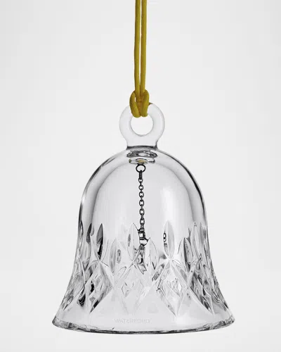 Waterford Crystal Lismore Bell Christmas Ornament In Gray