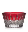 Waterford Crystal Lismore Bowl In Red