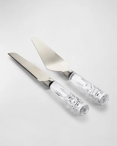 Waterford Crystal Lismore Cake Knife & Server Set In Metallic