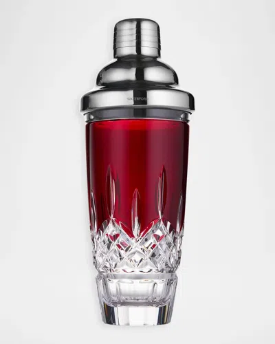 Waterford Crystal Lismore Crystal Cocktail Shaker In Red