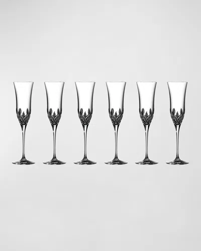 Waterford Crystal Lismore Essence Flutes, Set Of 6 In Transparent