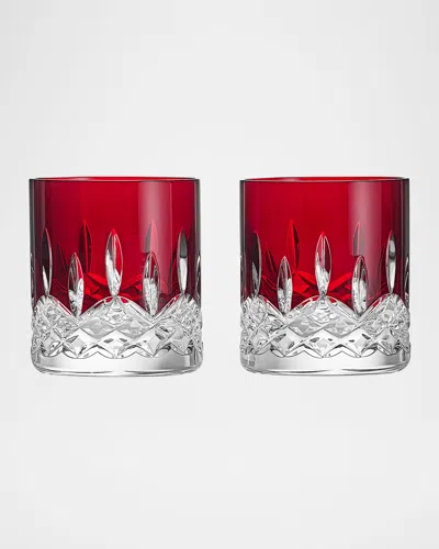 Waterford Crystal Lismore Red 6 Oz. Straight Tumblers, Set Of 2