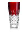 Waterford Crystal Lismore Red Vase In Red