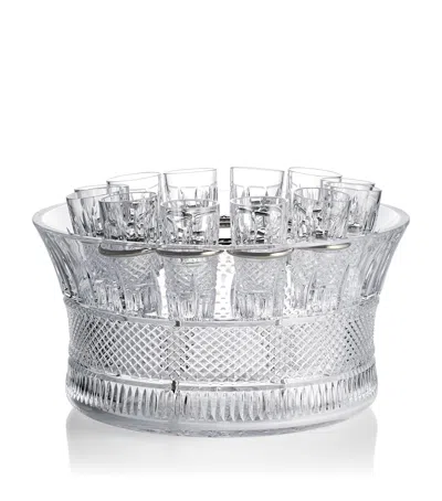 Waterford Crystal Mastercraft Irish Lace Vodka Centrepiece Set In Clear