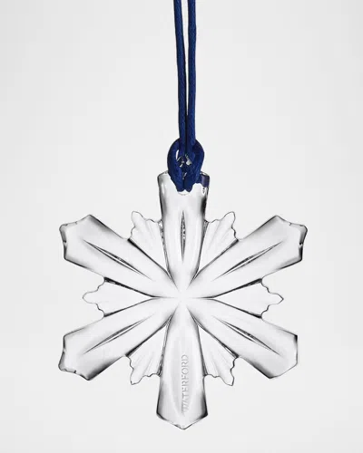 Waterford Crystal Mini Snowflake Christmas Ornament In Blue