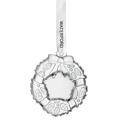 Waterford Crystal Mini Wreath Tree Decoration In Transparent