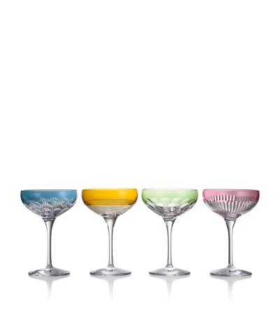 WATERFORD SET OF 4 CRYSTAL MIXOLOGY COUPE