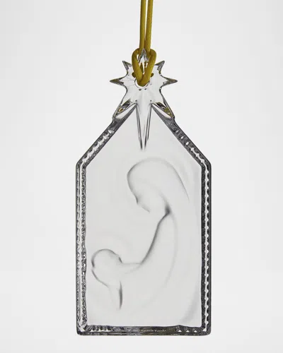 Waterford Crystal Nativity Christmas Ornament In White