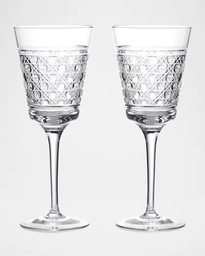 Waterford Crystal Opulence 11 Oz. Crystal White Wine Glasses, Set Of 2 In Transparent