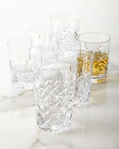 Waterford Crystal Set Of 6 Connoisseur Heritage Double Old-fashioneds In White