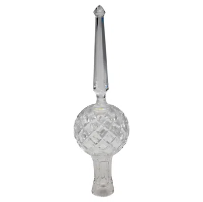Pre-owned Waterford Crystal Vintage Waterford Cut Crystal Spire Tree Topper In Gray