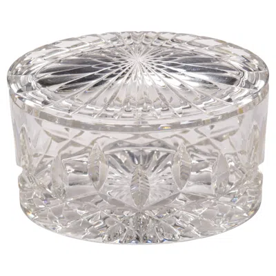 Pre-owned Waterford Crystal Vintage Waterford Lismore Crystal Box With Lid In Gray