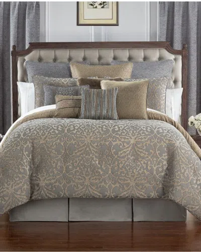 Waterford Discontinued  Carrick Silver/antique Gold Cal Comforter Set
